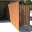 Corten plate wall, private residence